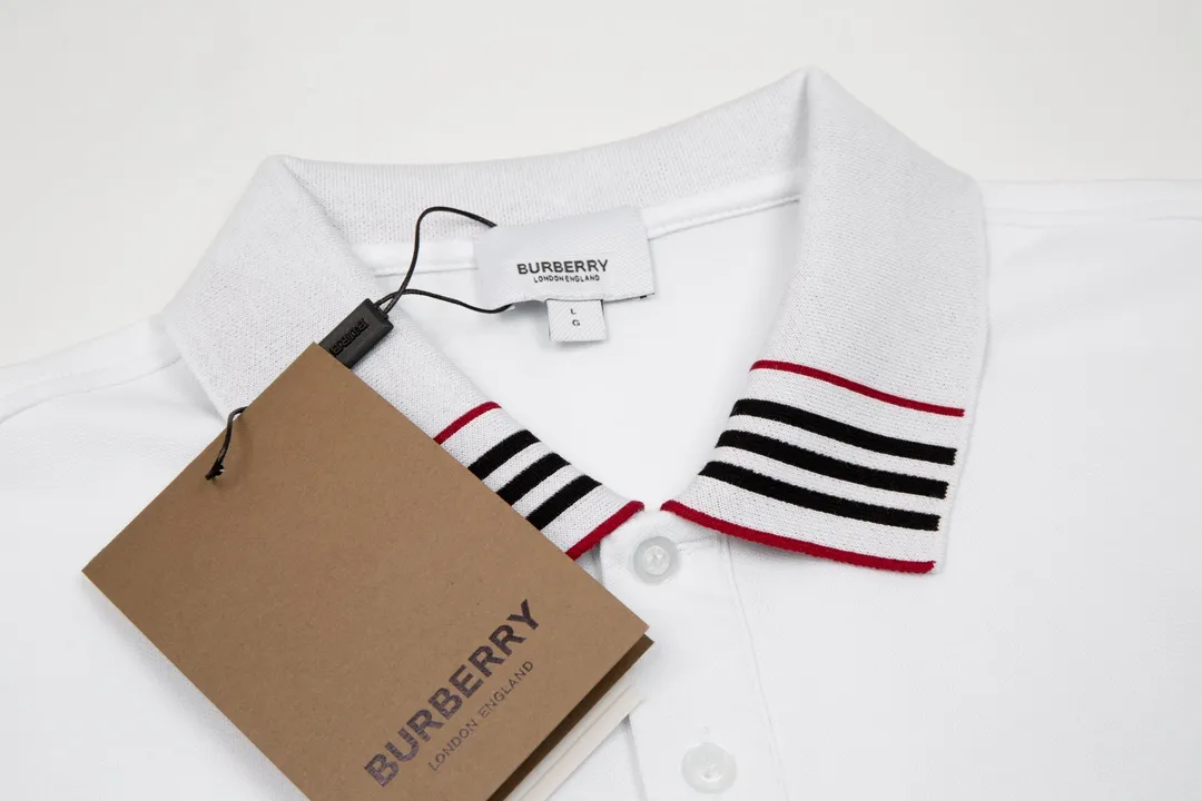 Burberry/ New Arrival Polo ！ ， polo ，Classic ， Versatile ， ， ！， ， Breathable， ， ， ， ， Premium ！M-3XL :White